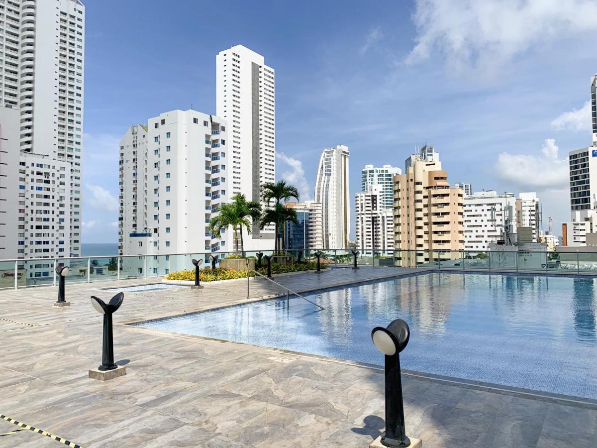 Oceanview Escape Pool, Jacuzzi & Gym In Bocagrande Apartment Cartagena Exterior photo