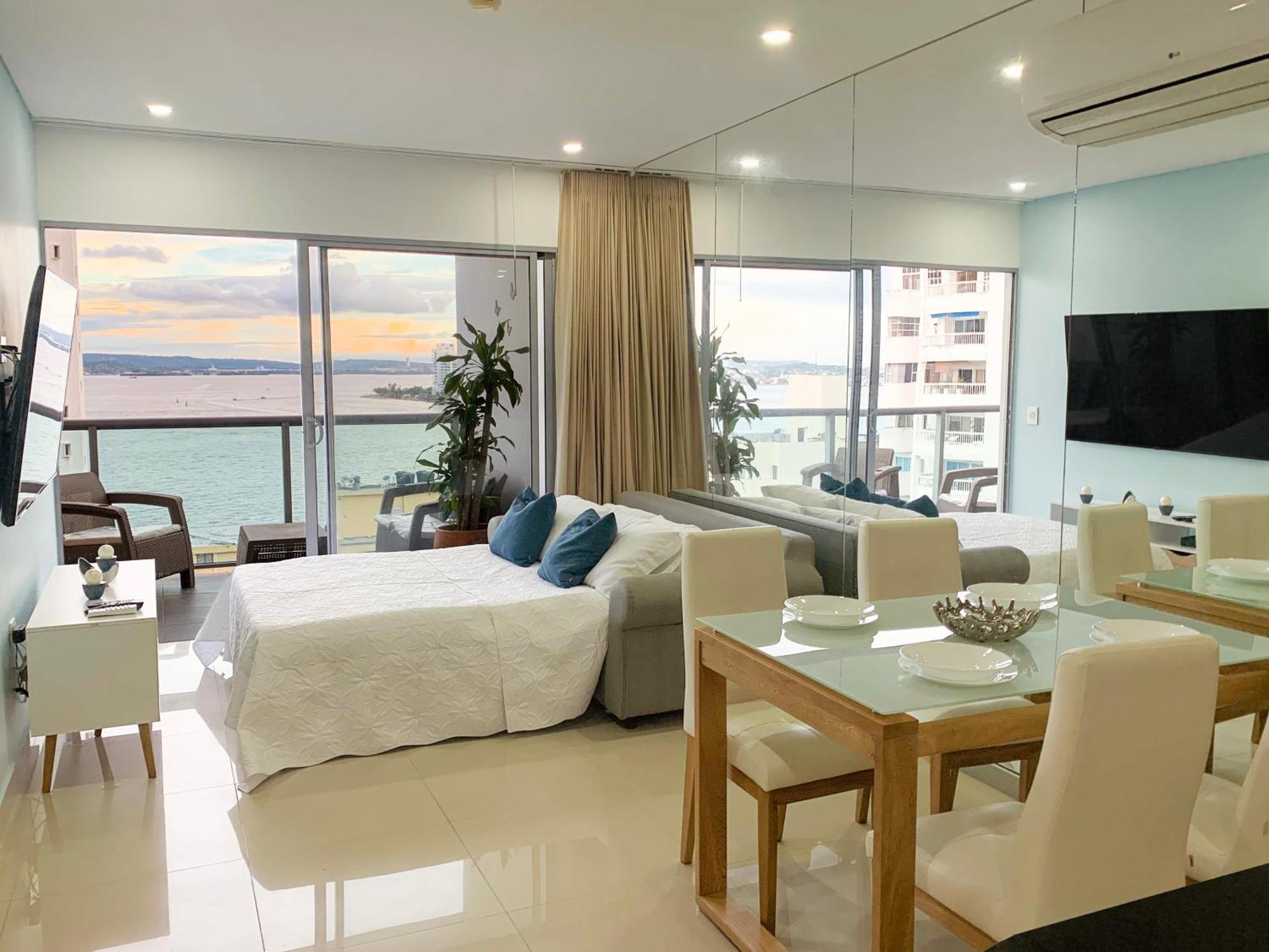Oceanview Escape Pool, Jacuzzi & Gym In Bocagrande Apartment Cartagena Exterior photo